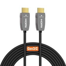 RUIPRO 8K Fiber Optic HDMI Cable Ultra High Speed HDMI 2.1 48Gbps - 15M