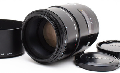 [ MINT w/ Hood ] Minolta AF Macro 100mm f2.8 Telephoto Lens From JAPAN