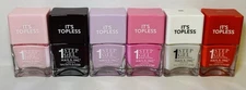 6 New Nails Inc. It's Topless 1 Step Gel Manicure Nail Polish New 0.47oz Each