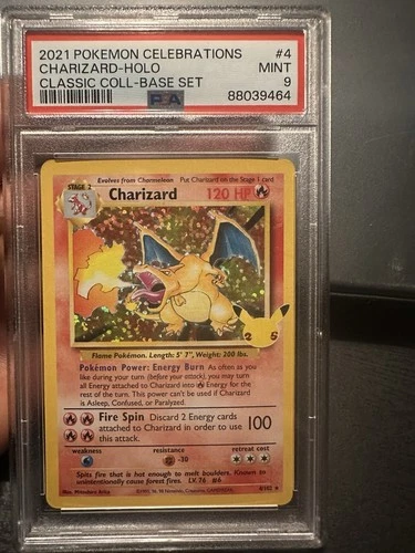 2021 Pokemon Celebrations Classic Collection Charizard 4/102 Holo PSA 9 Mint