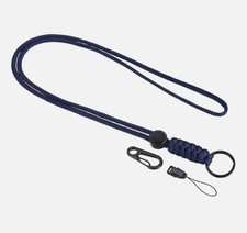 20" Paracord Lanyard Neck Keyring Cord Strap Badge Holder Orange