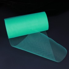 Polyester Tulle Roll 22m x 15cm for Wedding Car Decoration Lake Green