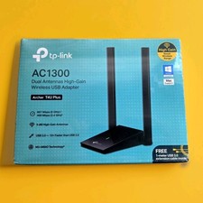 TP-Link Archer T4U Plus AC1300 Dual-Band High-Gain Wireless USB Adapter Sealed