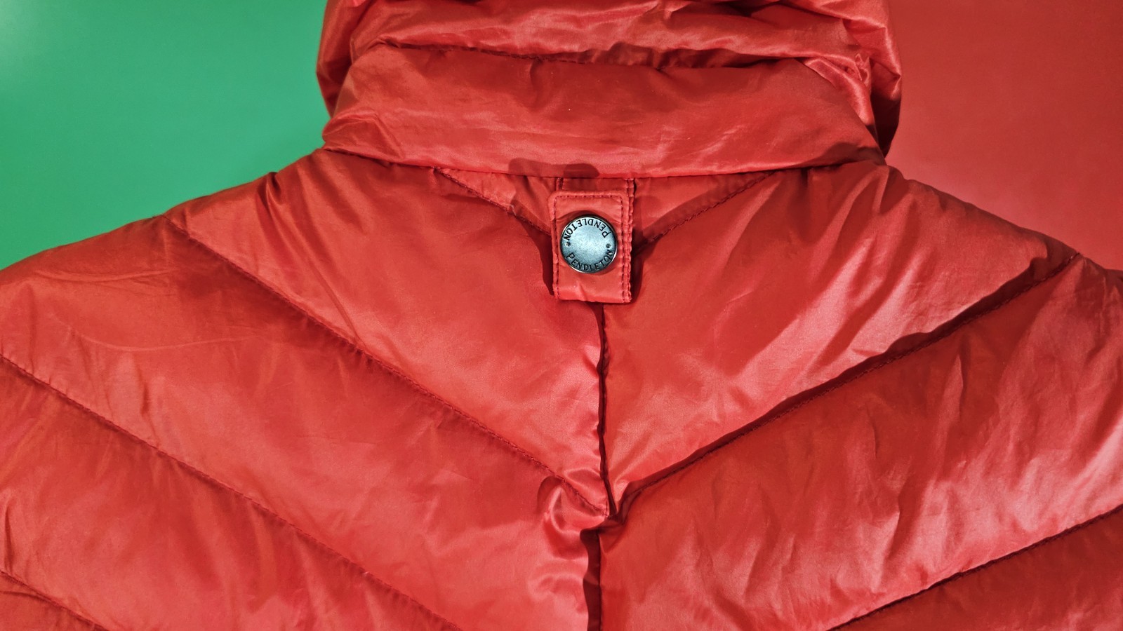 Pendleton Red Poly Softshell Down Insulated Puffe… - image 7