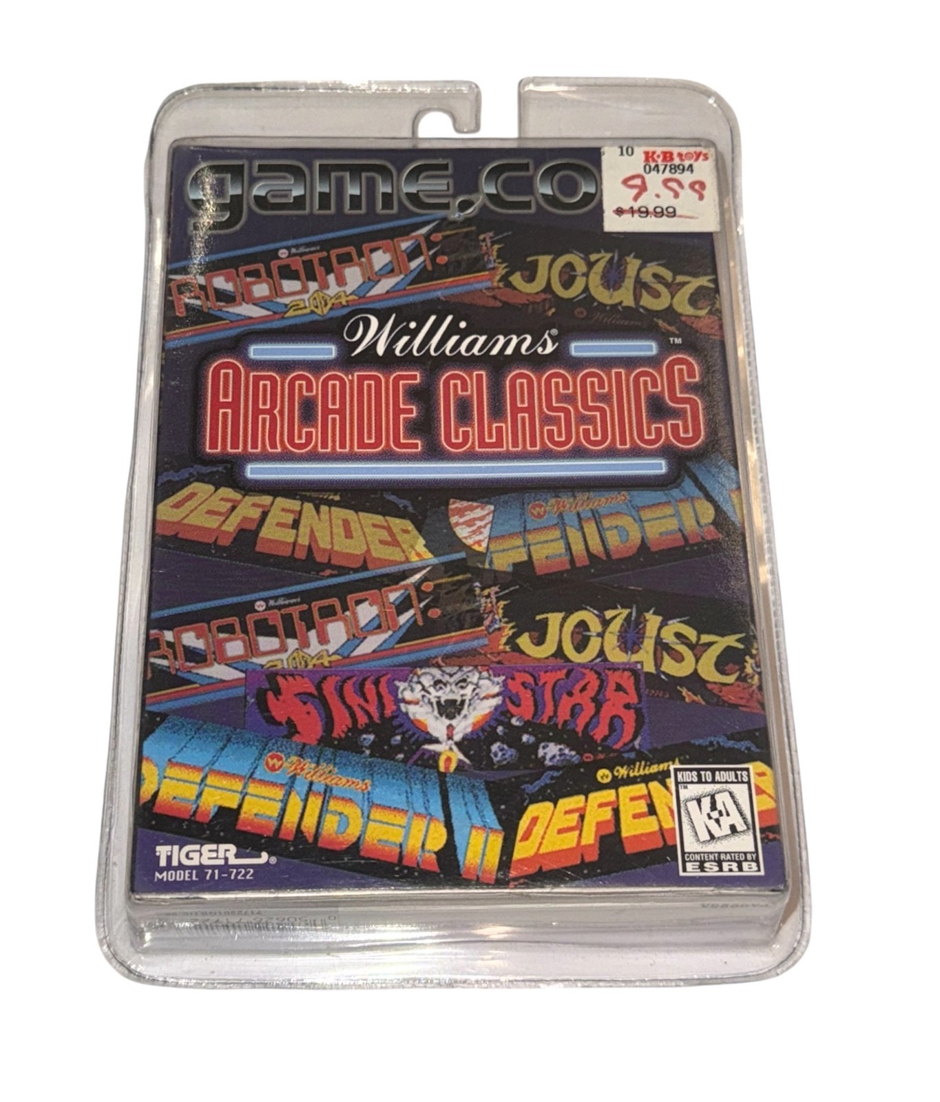 Game.Com Williams Arcade Classics Game - Tiger Electronics
