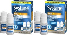 LOT OF 2 X ALCON SYSTANE - PRO PF - TWIN PACK - 4 X 10ML BOTTLES - EXP. 2/2027