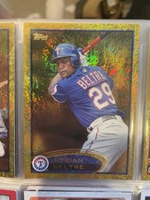 2012 Topps Gold Sparkle Adrian Beltre #310 Texas Rangers Baseball Card