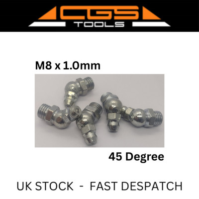 M8 x 1 mm Schmiernippel 45 Grad (5)