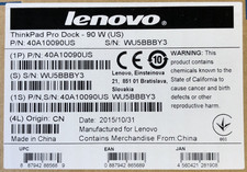 Lenovo ThinkPad T440 / T450 /T460 90W Pro Docking Station / 40A10090US