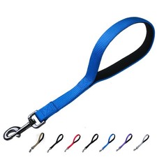 Premium 12 Inches Nylon Short Dog Leash with Heavy Duty Clip and Soft Padded ...