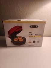 Bella Mini Donut Maker 3 Hohlräume Antihaft-Kontrollleuchte 350 W rot/schwarz