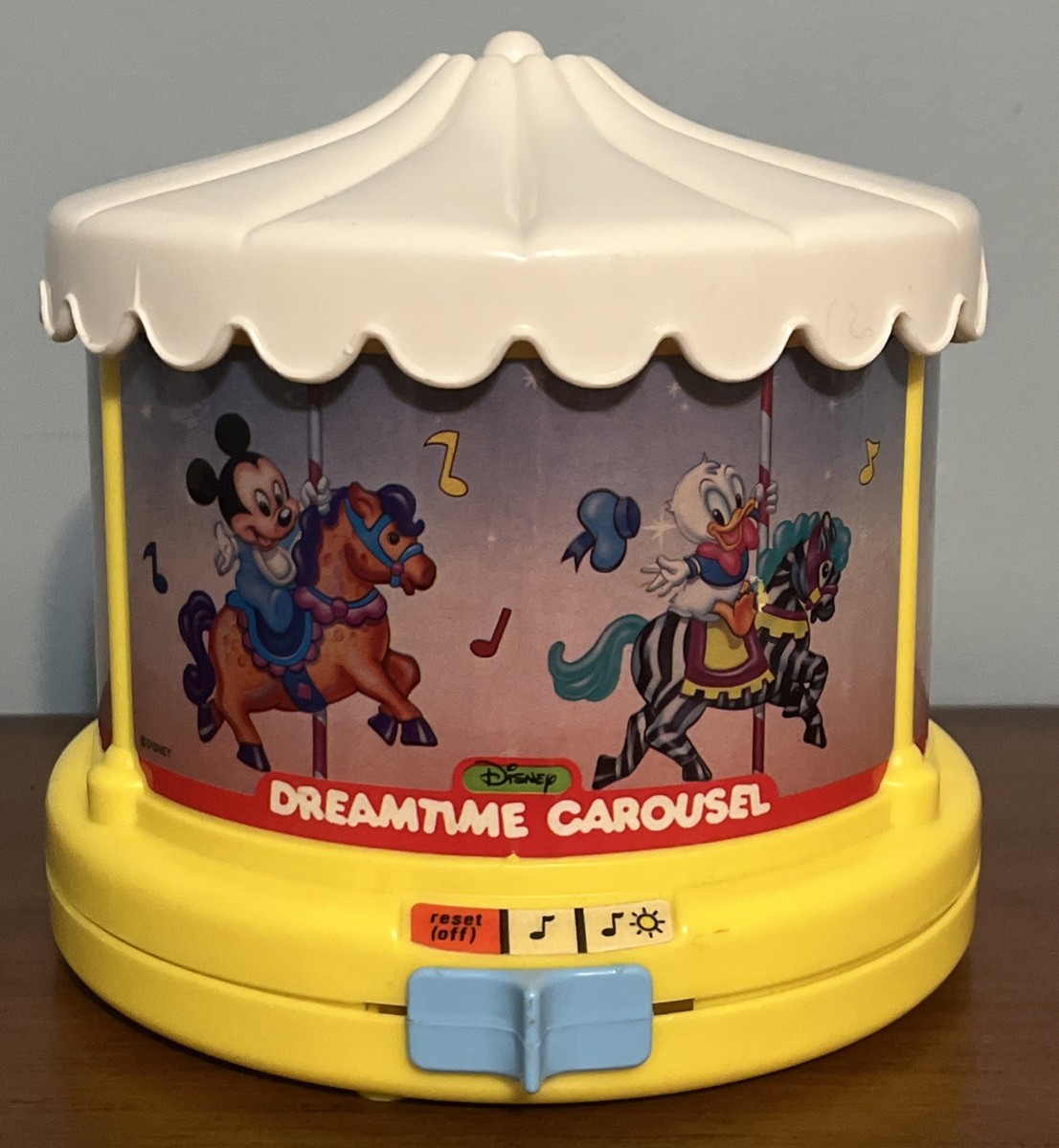 Vintage Disney Dreamtime Music Carousel Projector Lights Sound
