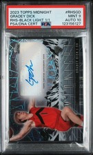 2023 TOPPS MIDNIGHT ROOKIE HORIZON SIGNATURES GRADEY DICK BLACK LIGHT 1/1