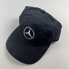 Mercedes-Benz Hat Cap Strapback Black Twill Cars Logo Racing Motorsports Dad