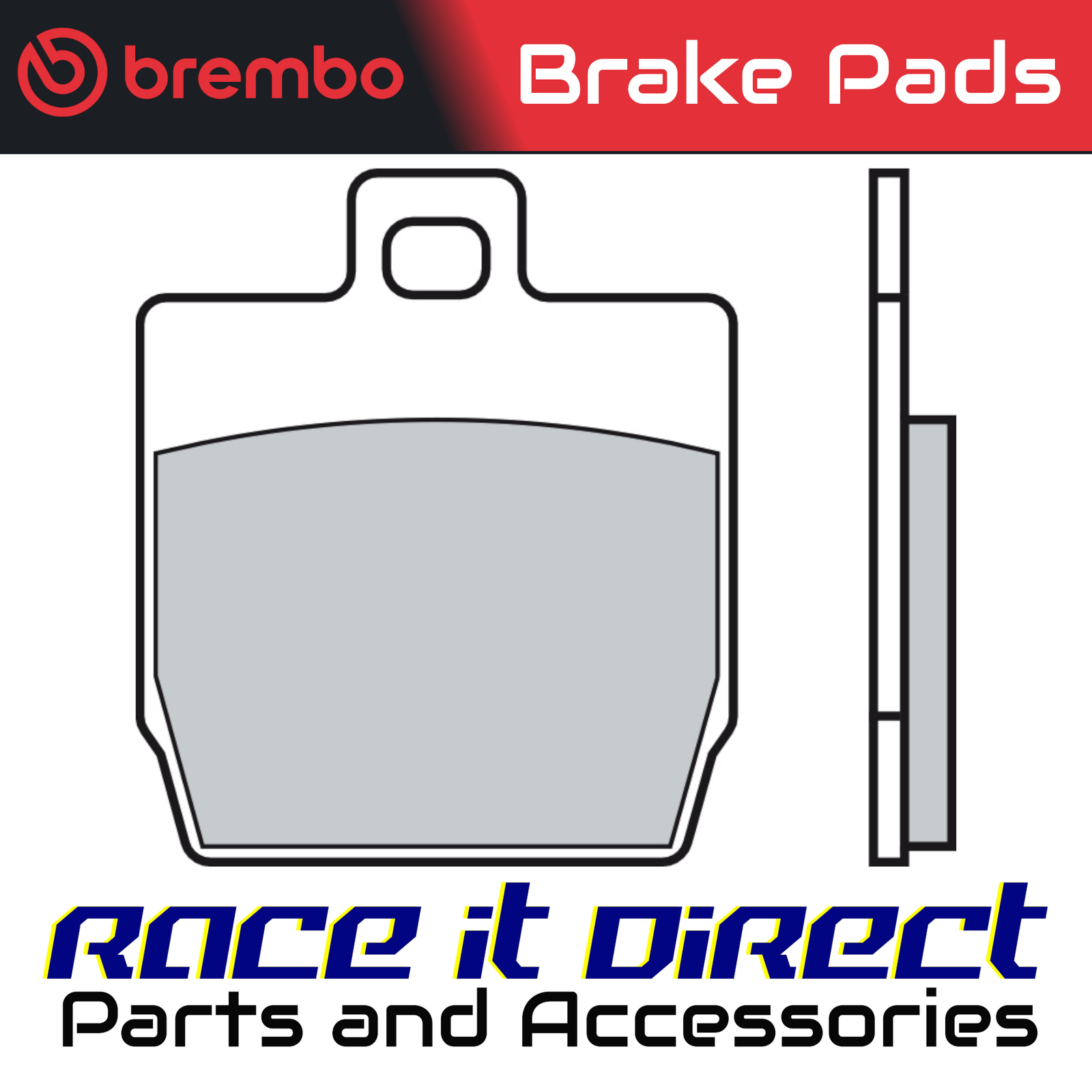 Brake Pads for YAMAHA YQ 50 AEROX 2001-2009 Rear Scoot Brembo - Image 5