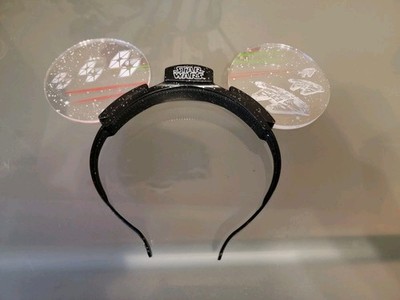 Lucasfilm Star Wars Minnie/Mickey Ears Headband Black Glitter, TIE/Millennium