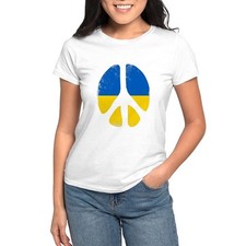 CafePress Peace In Ukraine T Shirt Women's T-Shirt 903418830
