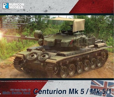 Rubicon Models 280105 1/56 Scale Centurion MBT Mk 5 / Mk 5/1 Tank Model Kit
