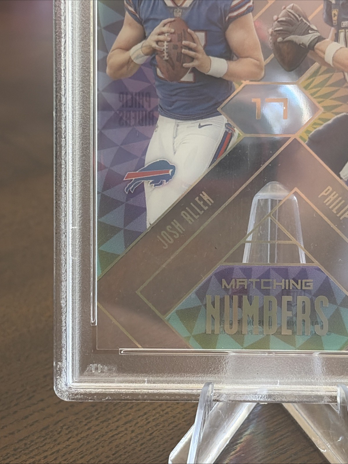 2018 Panini Illusions PSA 9 Josh Allen Matching Numbers RC view 5