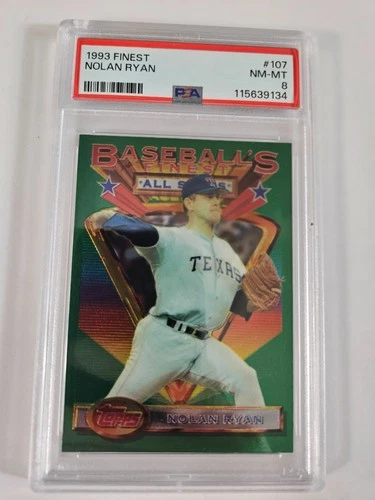 1993 Topps Finest Nolan Ryan #107 PSA 8