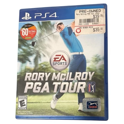 Playstation 4 PS4 Video Game RODY MCILROY PGA TOUR - No Insert - Gaming