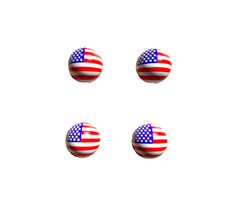 Usa Flag Tire Valve Caps 4 Count Car Truck Bike Accessory Universal Fit Usa Flag Tire Valve Caps 4 Count Car Truck Bike Accessory Universal Fit