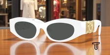 VERSACE VE4480U 314 87 White Dark Grey 51 mm Women's Sunglasses