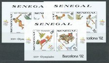 Senegal - Mail Yvert 815/20 - 3 Imperforate Sheets ** Mnh Barcelona Olympics