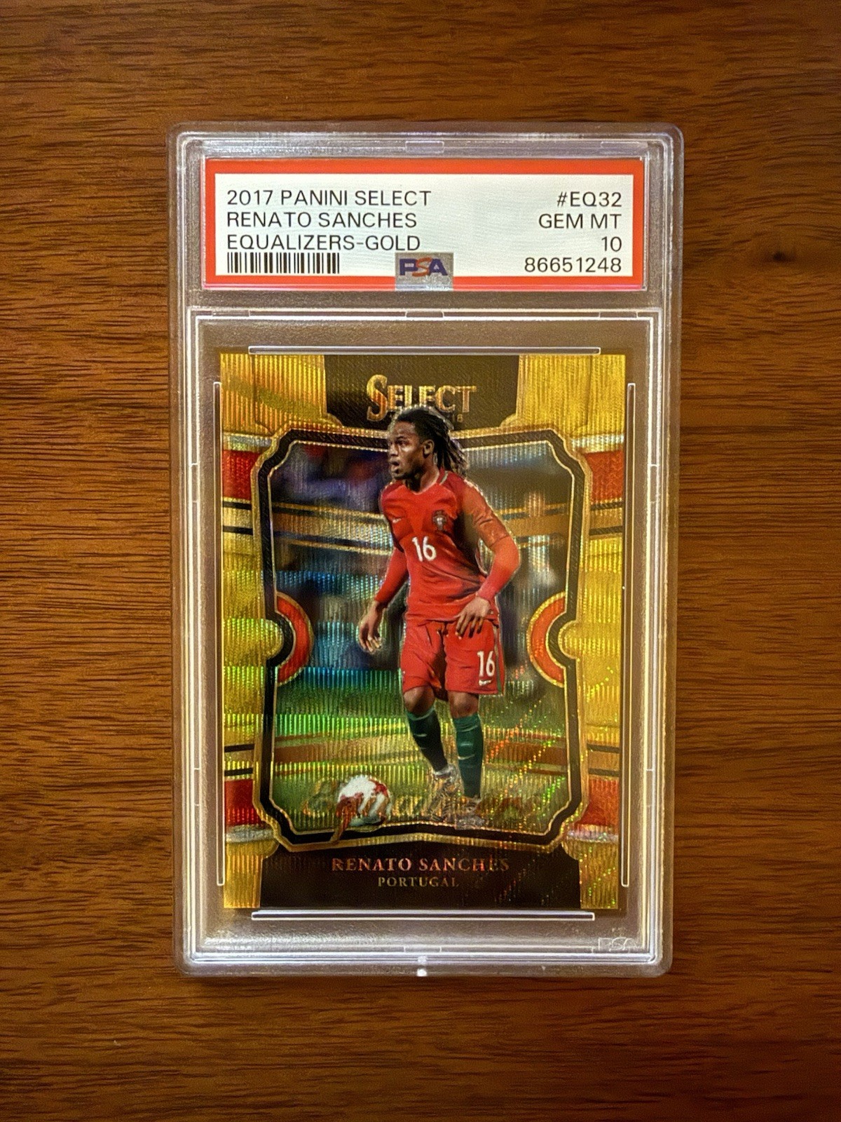 2017-18 Panini Select Renato Sanches Equalizers Gold Prizm /10 #EQ-32 PSA 10