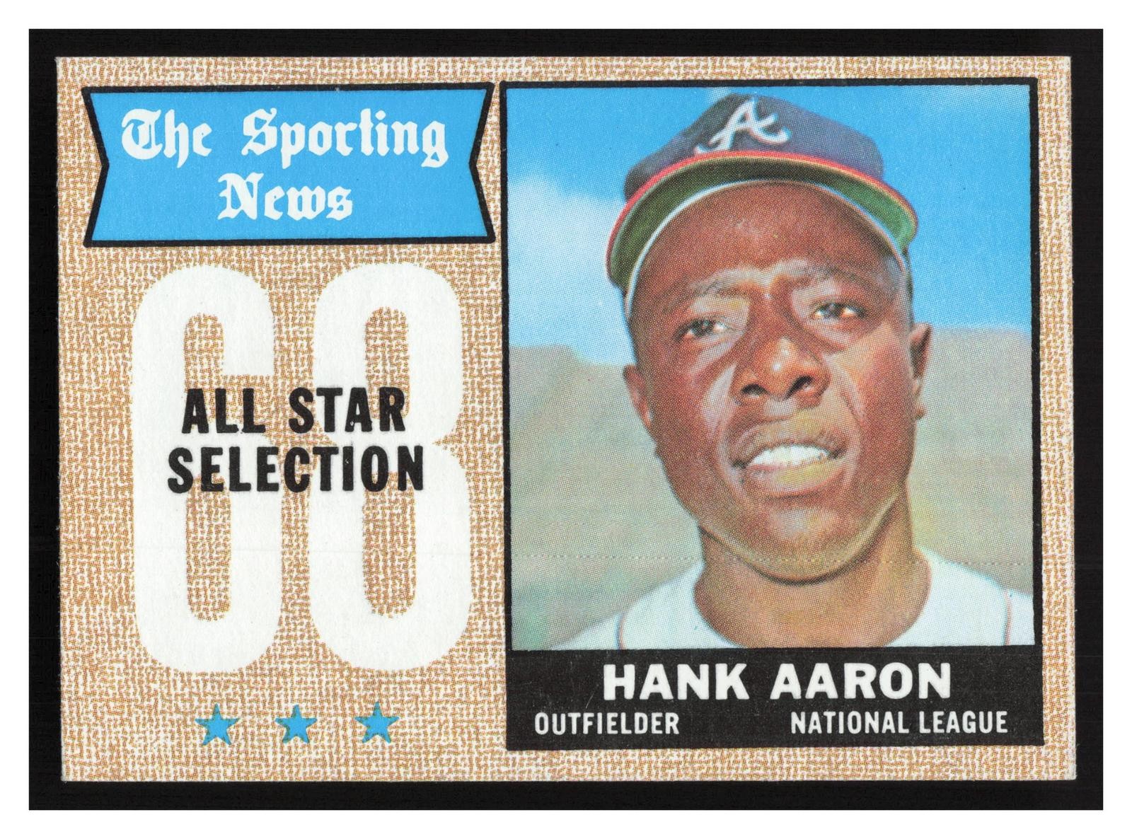 1968 Topps #370 Hank Aaron