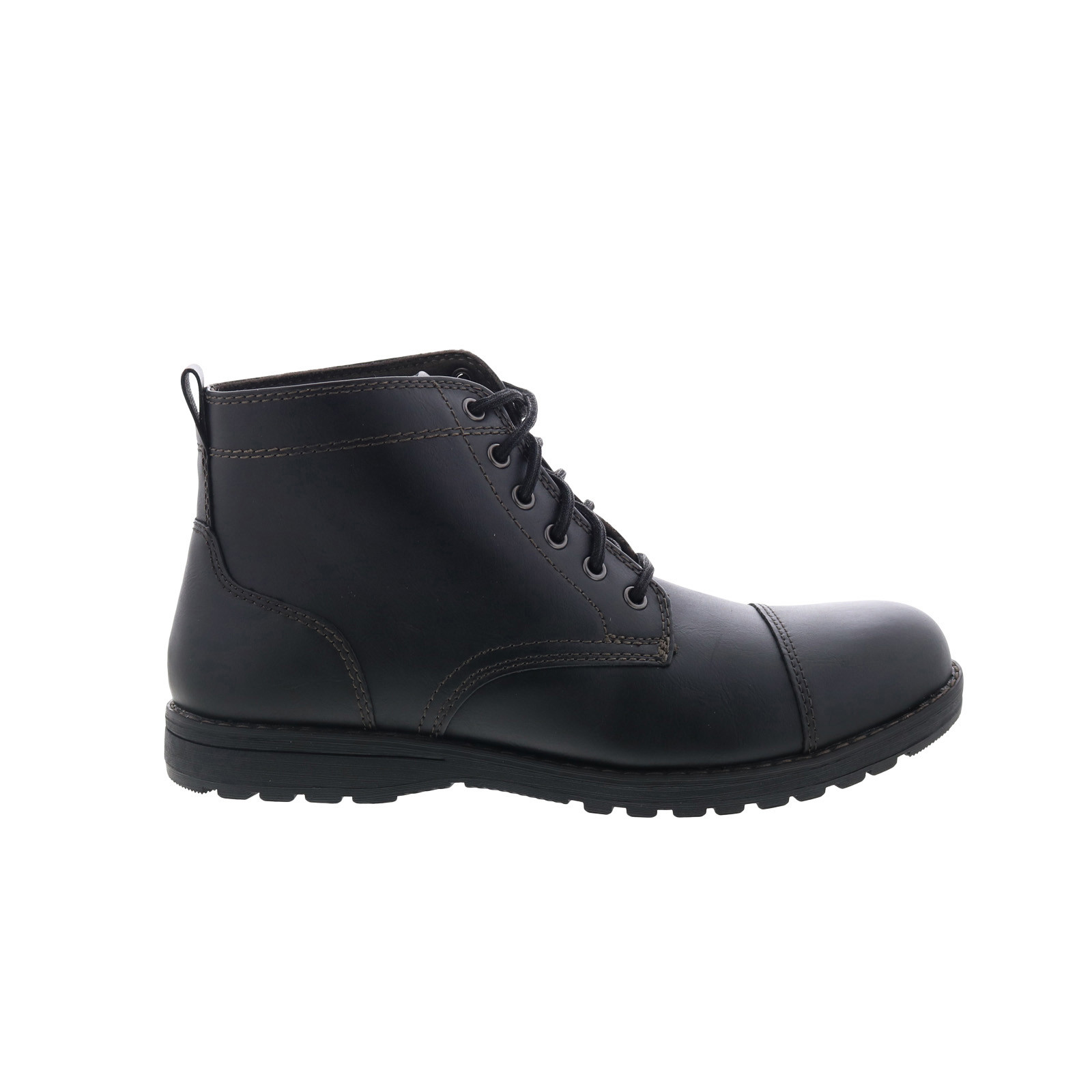 Мужские повседневные модельные ботинки Eastland Jason Cap Toe 7372-01 черного цвета из синтетики 9190₽