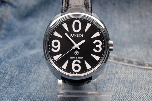 RAKETA BIG ZERO RUSSIAN SOVIET USSR CLASSIC MECHANICAL WATCH 80s excellent 6