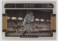2022 Panini Three and Two Moments Holo Gold 39/50 Babe Ruth #M-4 HOF n8a
