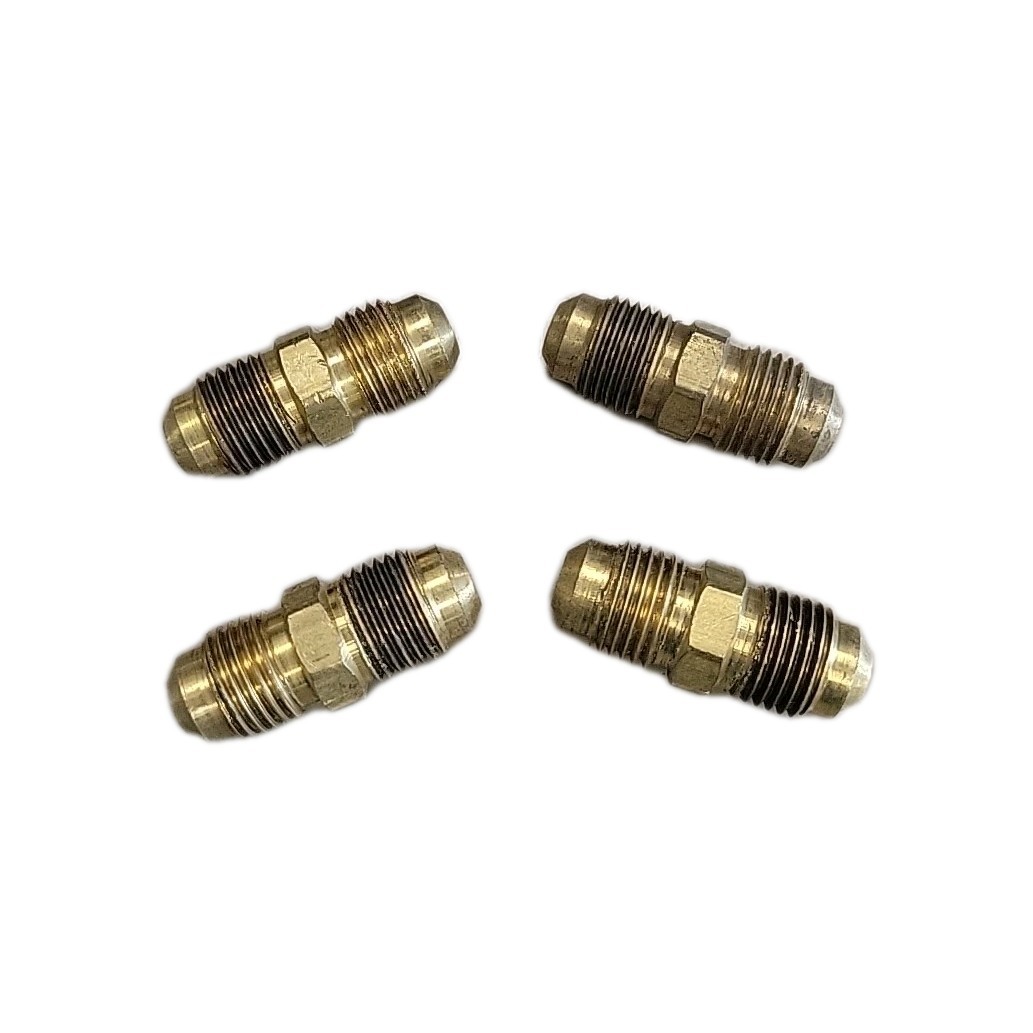 10107 Union, 5/16 in Male Flared x 5/16 in Male Flared, Brass (4 Pack)