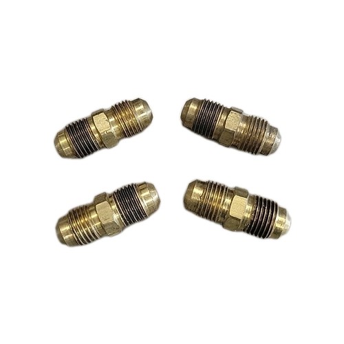 10107 Union, 5/16 in Male Flared x 5/16 in Male Flared, Brass (4 Pack)