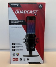 HyperX QuadCast S - USB Microphone - RGB Lighting - Black-Grey