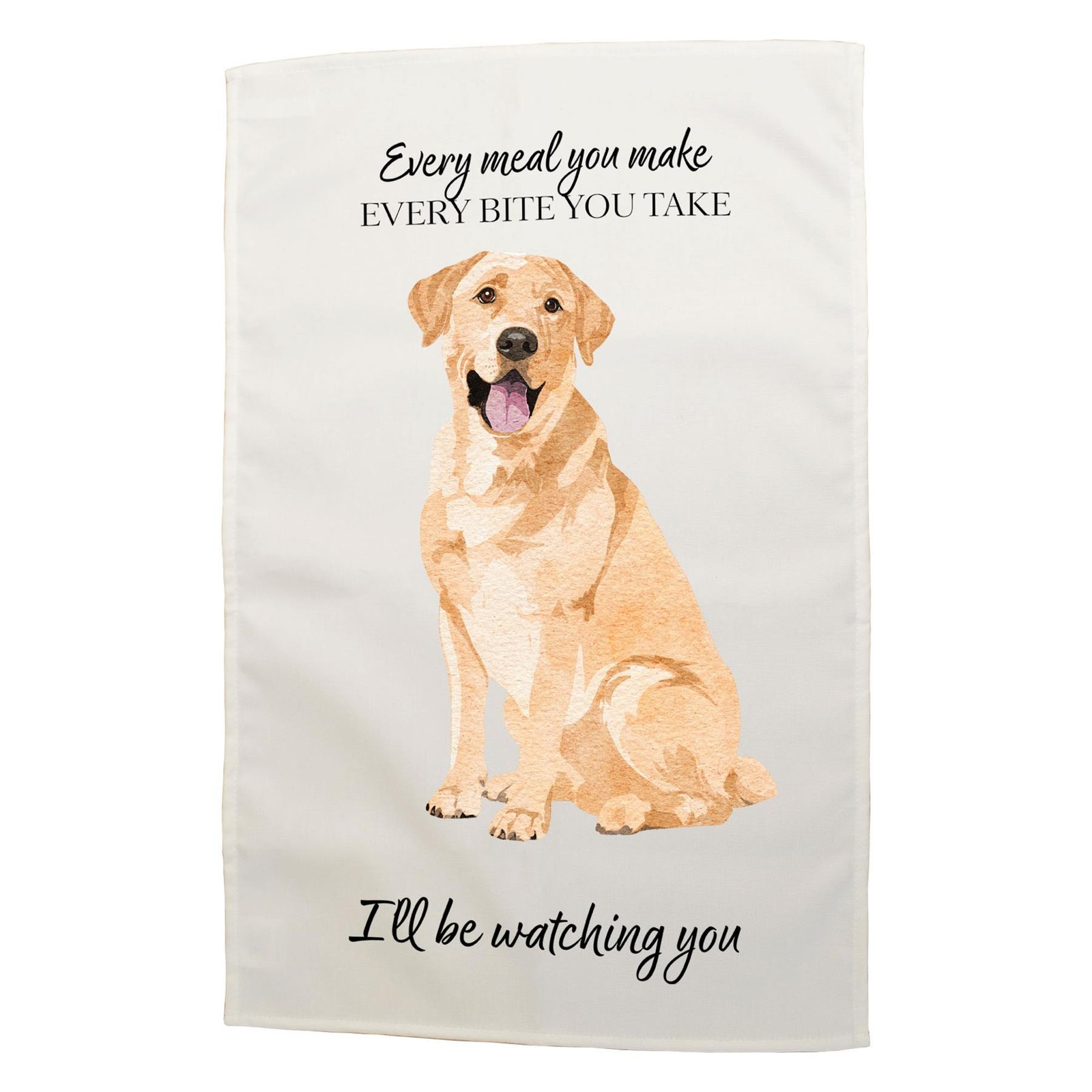Labrador Dog Decorative Gift Dog Lover Cotton Rectangle Tea Towel