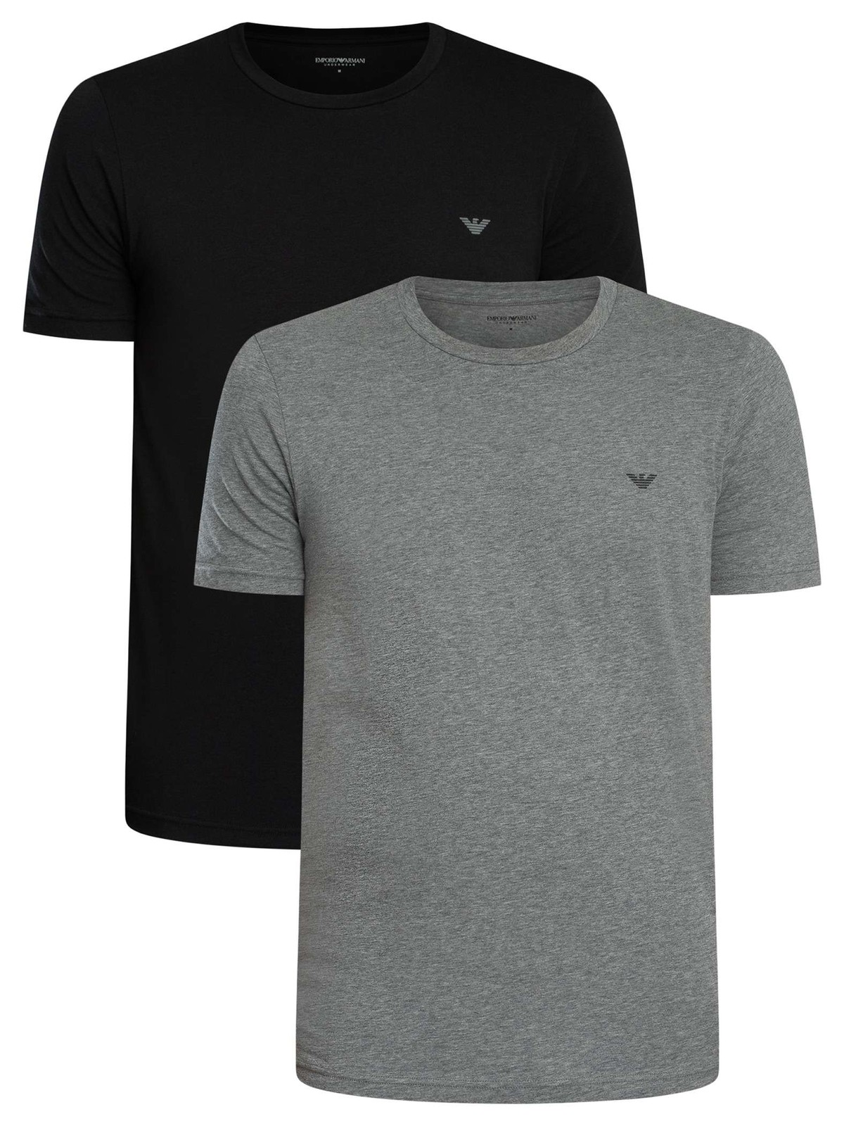 Emporio Armani Mens 2 Pack Lounge Crew T-Shirt Multicoloured 14390₽