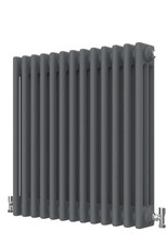 RADIATORE TERMOSIFONE CALORIFERO IN GHISA A PIASTRA BIANCO Usato RIVERNICIARE