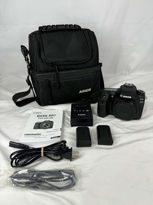 Canon EOS 80D Body w/ 2 Batteries (Excellent Condition) SPB-TS 368000