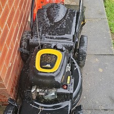 McCulloch Petrol Push Rotary Lawn Mower, Hand Propelled, Black/Yellow
