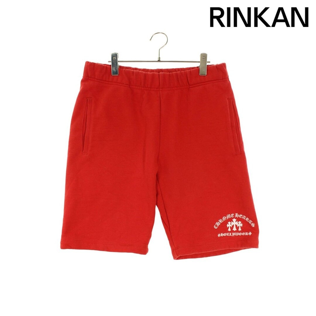 CHROME HEARTS SAILIN ON HLF PNTS Semi-Metallic Cross Embroidered Sweat Used 63fa