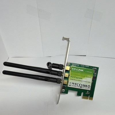 TP-LINK TL-WDN4800 Dual Band Wireless PCI Express Card 450Mbps 3 antenna WORKS￼