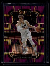 Lauri Markkanen 2023-24 Panini Select #19 Purple Flash Prizms /175 Utah Jazz