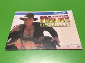 The Young Indiana Jones Chronicles Nintendo NES Manual Instruction Booklet