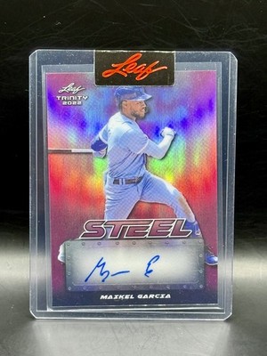 2022 Leaf Trinity - Trinity Steel Maikel Garcia #TS-MG1 Pink /6 (AU, RC)