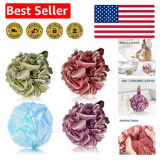 Gentle, Exfoliating Loofah Sponges - 4 Colors to Enliven Your Bath Routine