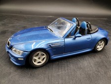       Burago 1996 BMW M Roadster Blue 1/24 Scale Die Cast Car         