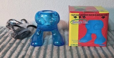 Vtg Lite-Works Blacklight Man Lamp Base UV Transparent Blue E-27 Party Light NOS