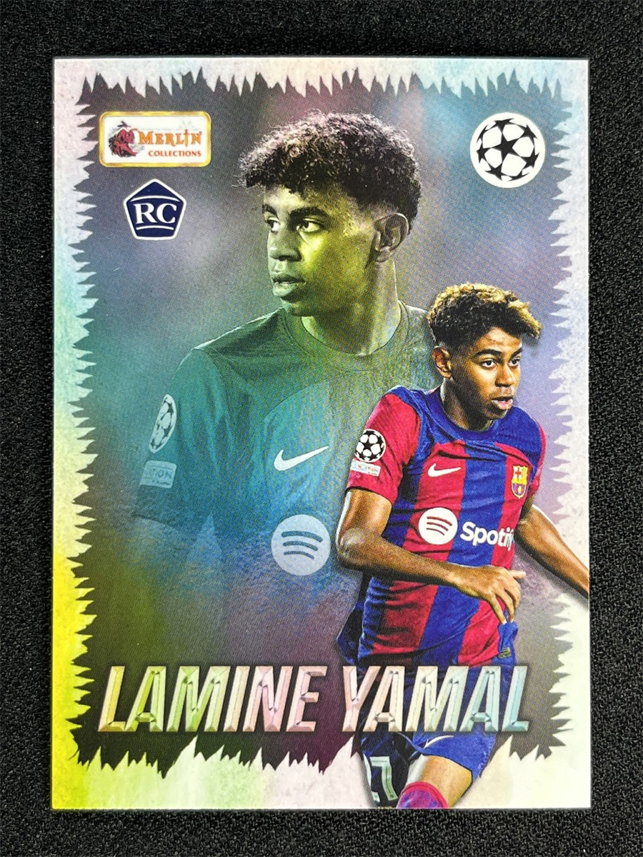 2023-24 Topps Merlin Heritage Lamine Yamal #134 Young Guns RC Rookie &07281